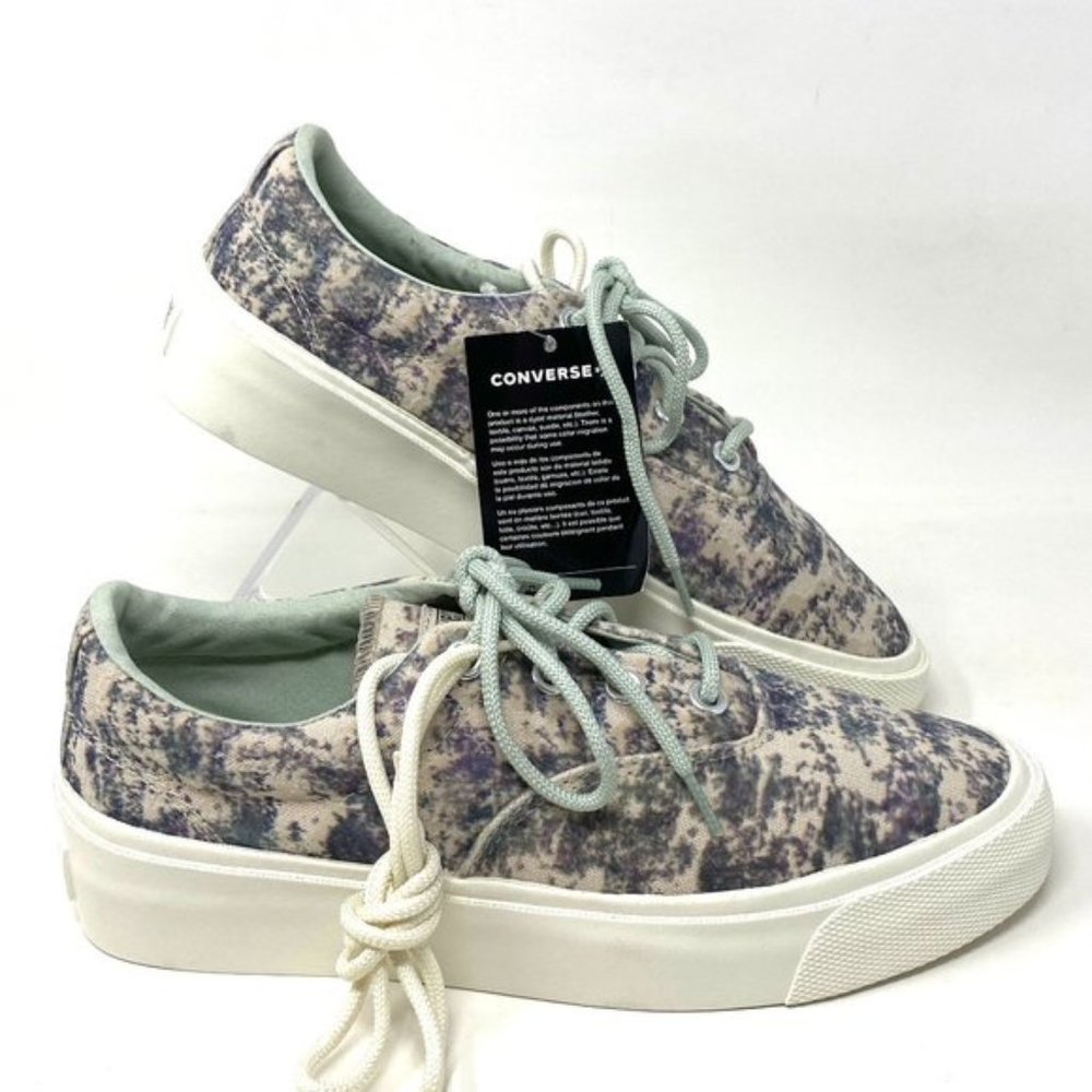 💖MEGA SALE💖Converse Skip Grip OX French Gray White Women Shoe Canvas 172578C
